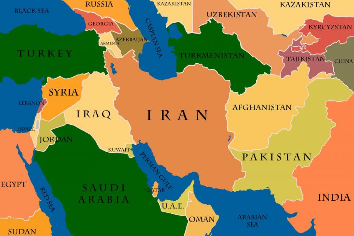 नक्शे के दोहा कतर मध्य पूर्व
