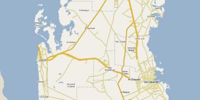 नक्शा दिखा रहा है कतर